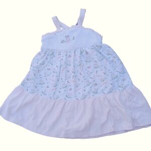 Kissy Kissy White and Pink Casual Kids Dress